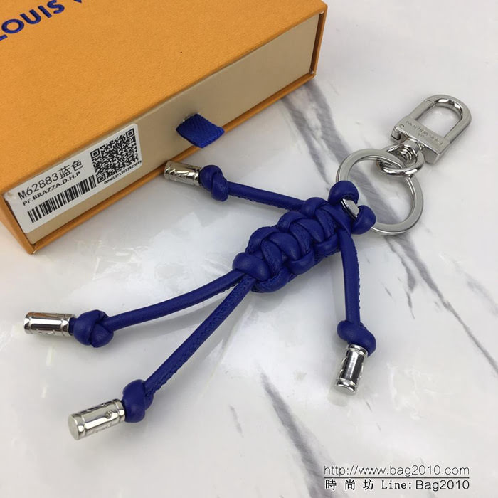 路易威登LV 頂級原單 M62883藍色 MR LOUIS 包飾 鑰匙扣 金屬端頭刻有LV字母  ydh1035